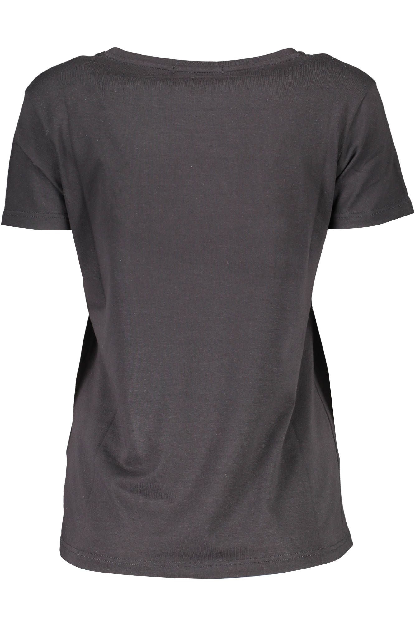 Chic Contrasting Embroidered Tee