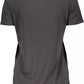 Chic Embroidered Logo Tee with Contrasting Accents