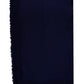 Elegant Blue Viscose Stole - Exquisite Italian Craft