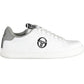 Elegant White Lace-Up Sports Sneakers