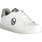 Elegant White Lace-Up Sports Sneakers