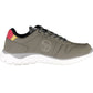 Sleek Gray Sports Sneakers with Contrasting Details