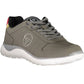 Sleek Gray Sports Sneakers with Contrasting Details