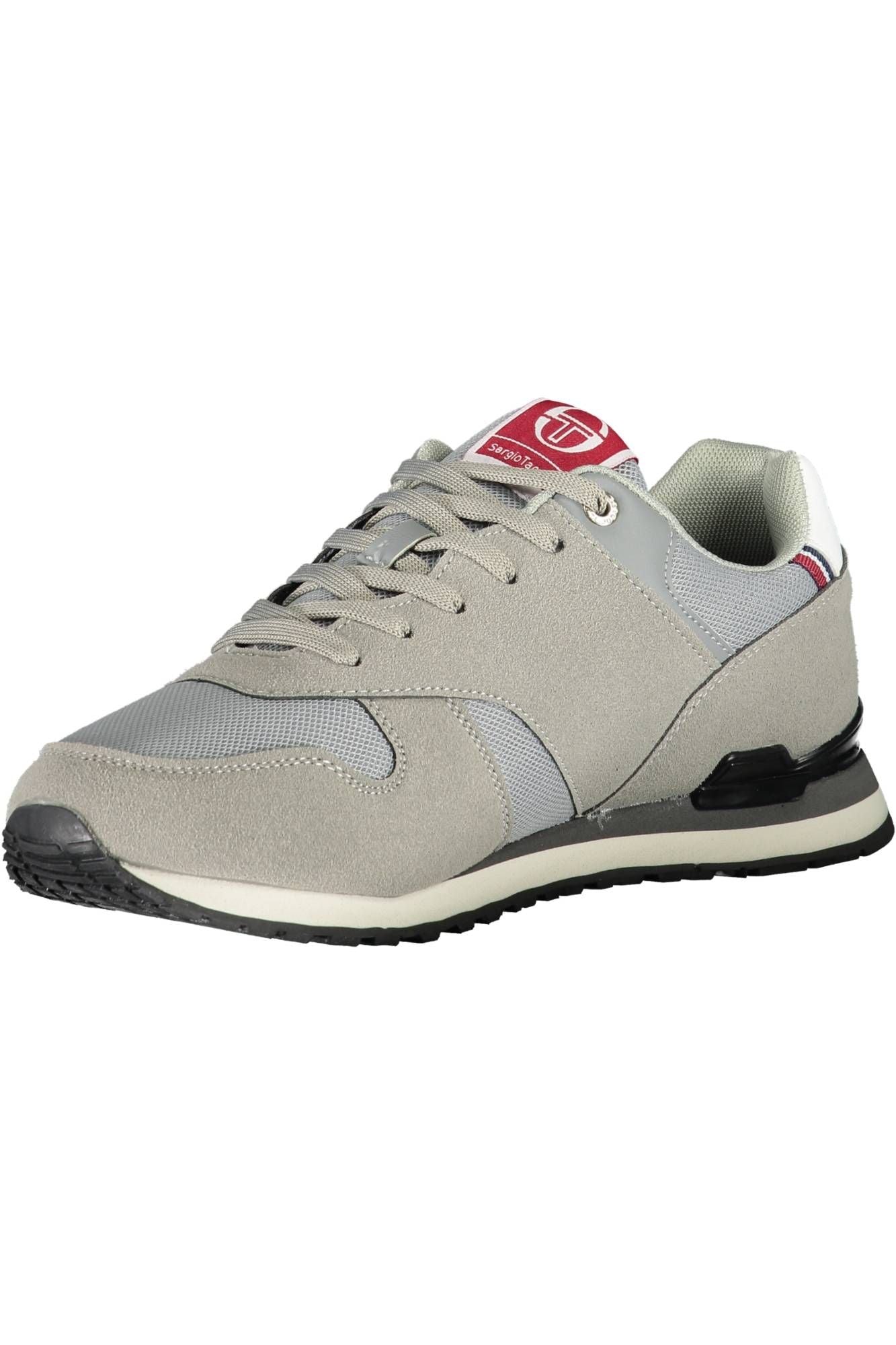 Sleek Gray Sneakers with Contrasting Details