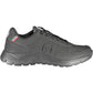 Sleek Black Lace-Up Sports Sneakers