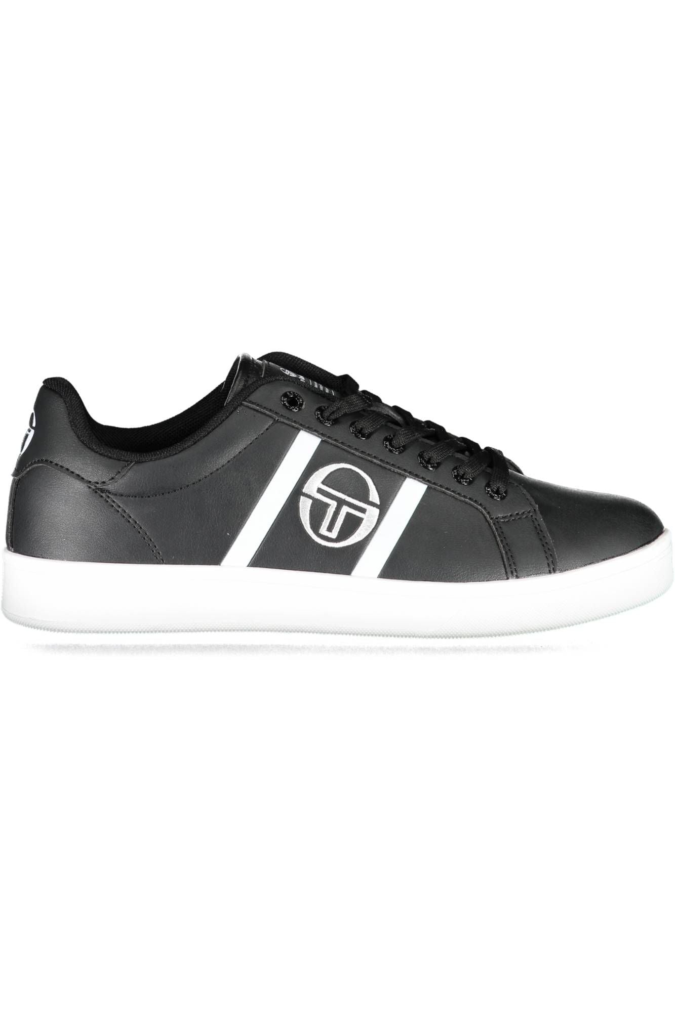 Sleek Black Sergio Tacchini Sneakers with Embroidery