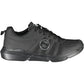 Sleek Black Sports Sneakers with Contrasting Details