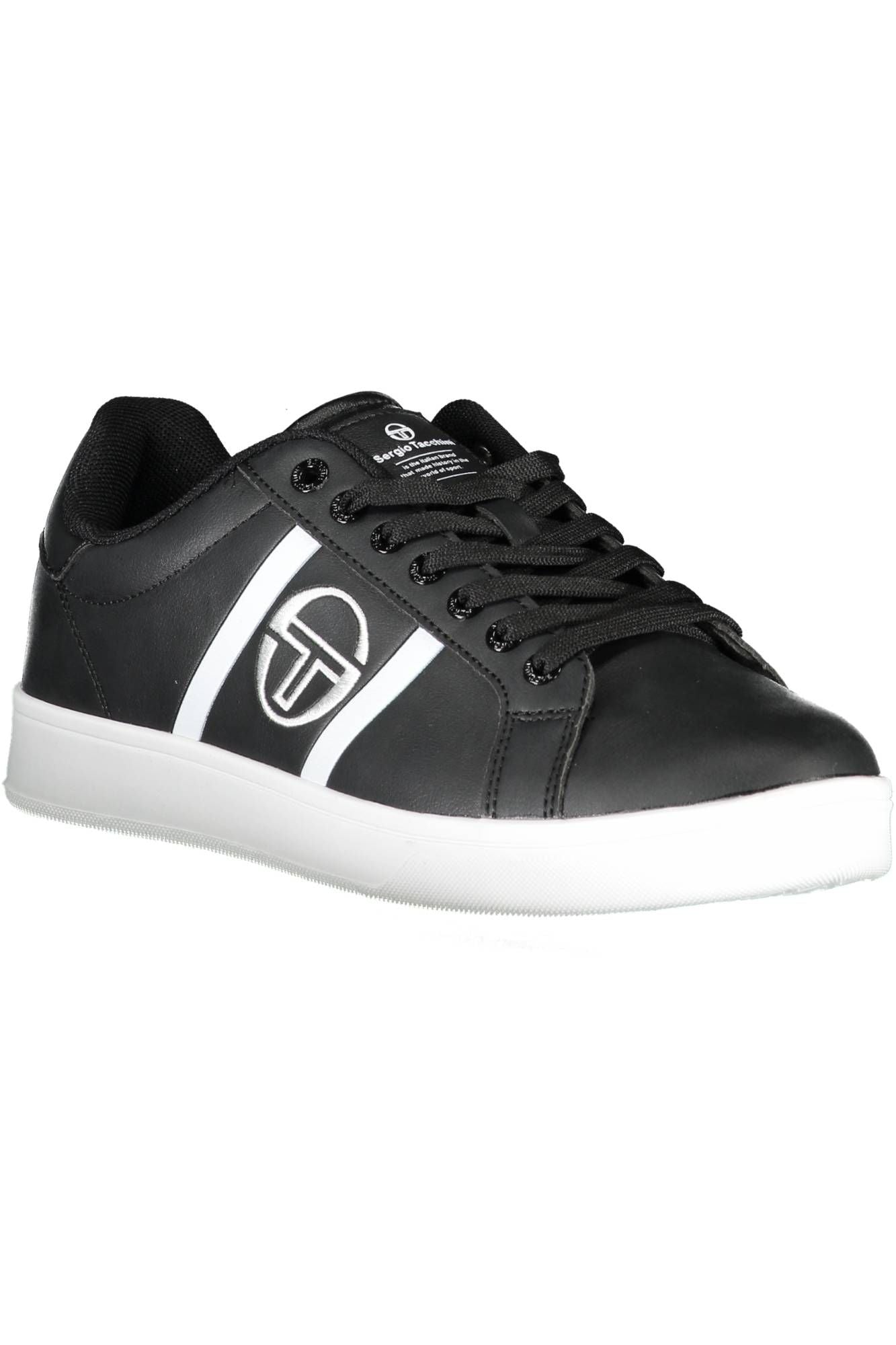 Sleek Black Sergio Tacchini Sneakers with Embroidery