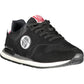 Sleek Black Lace-Up Athletic Sneakers