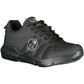 Sleek Black Sports Sneakers with Contrasting Details