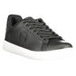 Sleek Black Sneakers with Embroidery