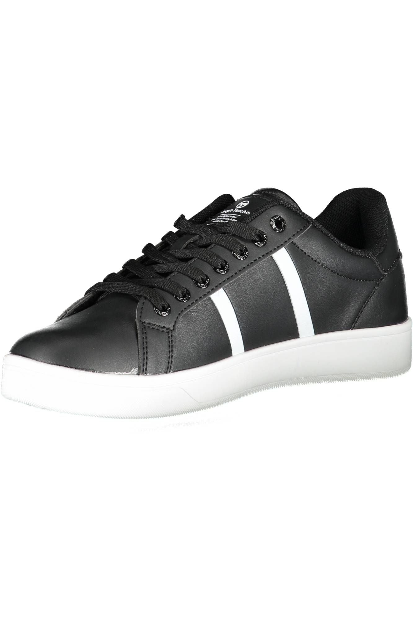 Sleek Black Sergio Tacchini Sneakers with Embroidery