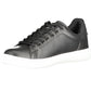 Sleek Black Sneakers with Embroidery