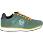 Sleek Green Sneakers with Embroidered Detail