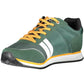 Sleek Green Sneakers with Embroidered Detail