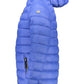 Blue Hooded Jacket with Sleek Logo Accent