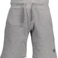 Elegant Gray Shorts with Embroidery Detail