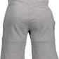 Elegant Gray Shorts with Embroidery Detail