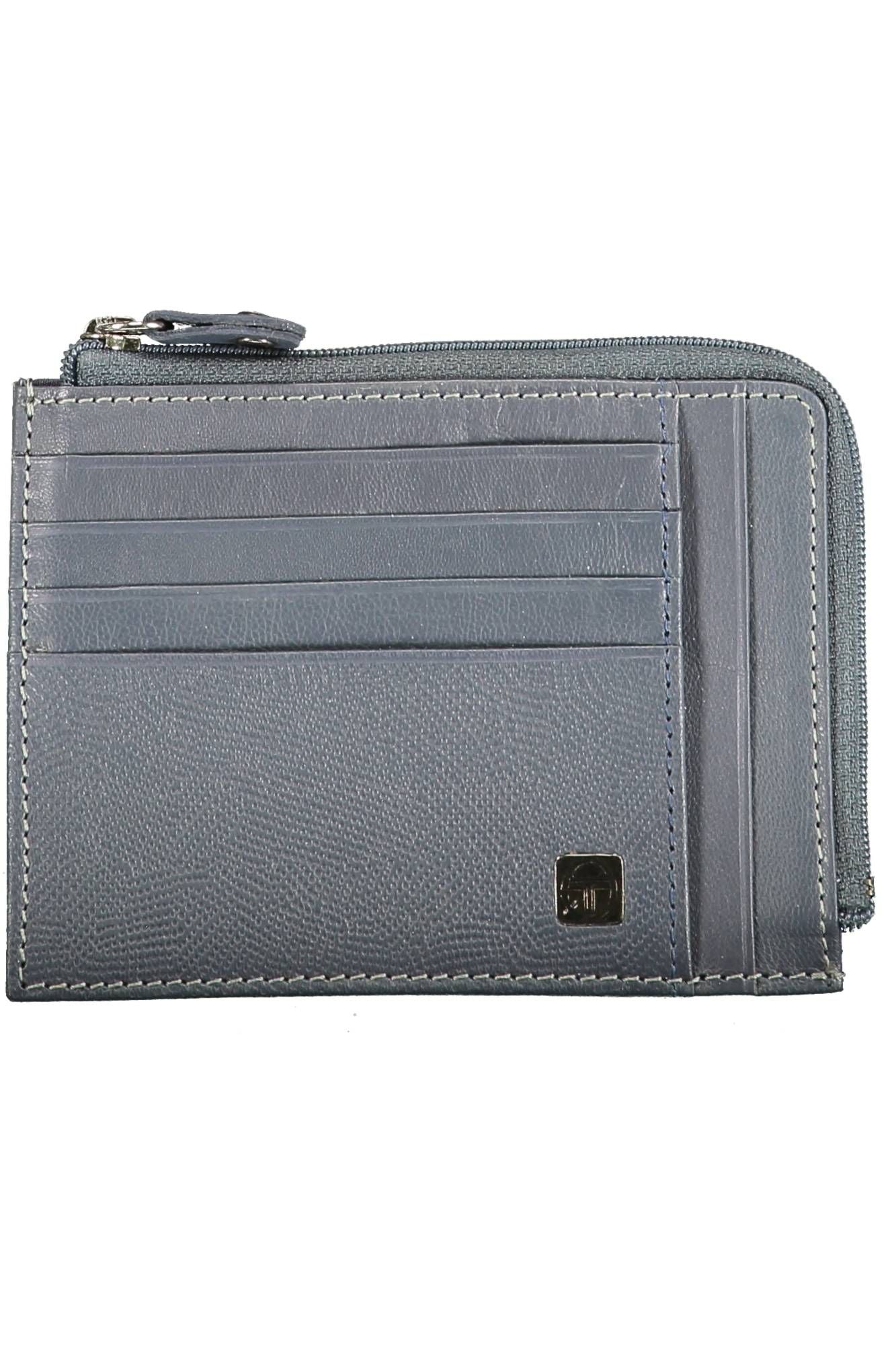 Elegant Blue Leather Wallet for the Modern Man