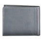 Elegant Blue Leather Wallet with Logo