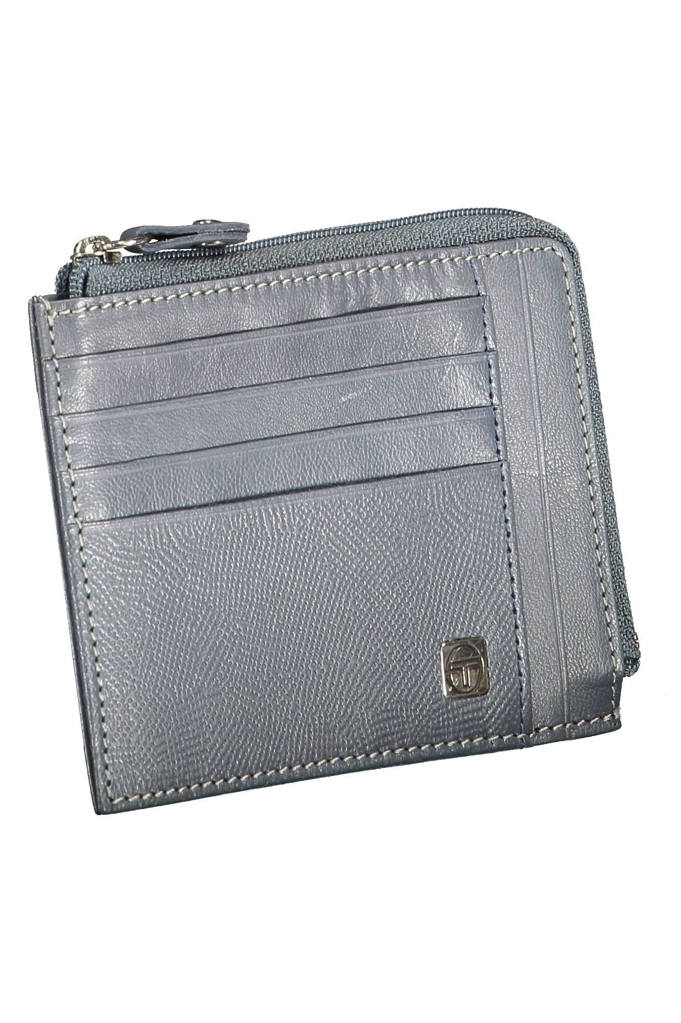 Elegant Blue Leather Wallet for the Modern Man