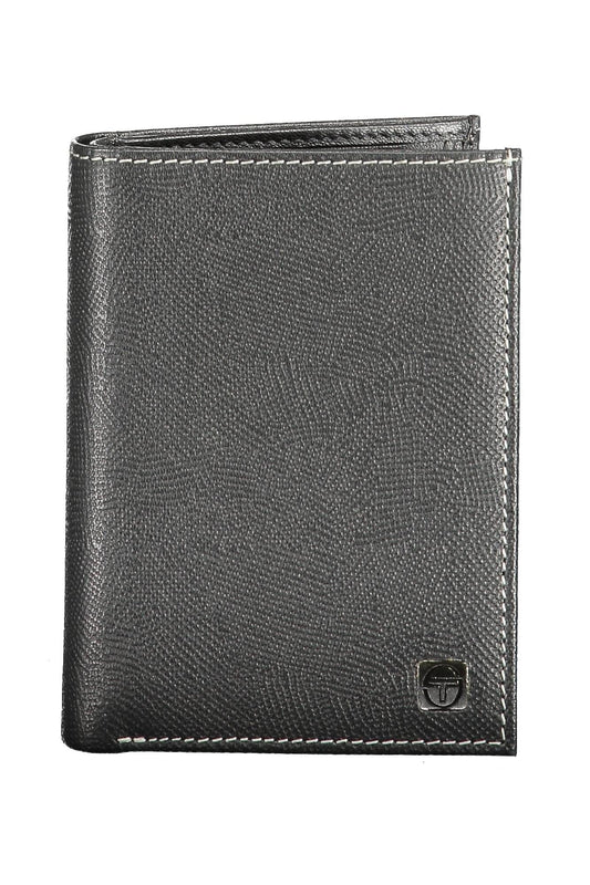 Elegant Leather Bifold Wallet with Secure Coin Pouch