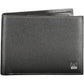 Sleek Black Leather Dual-Compartment Wallet