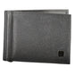 Elegant Black Leather Money Clip Wallet