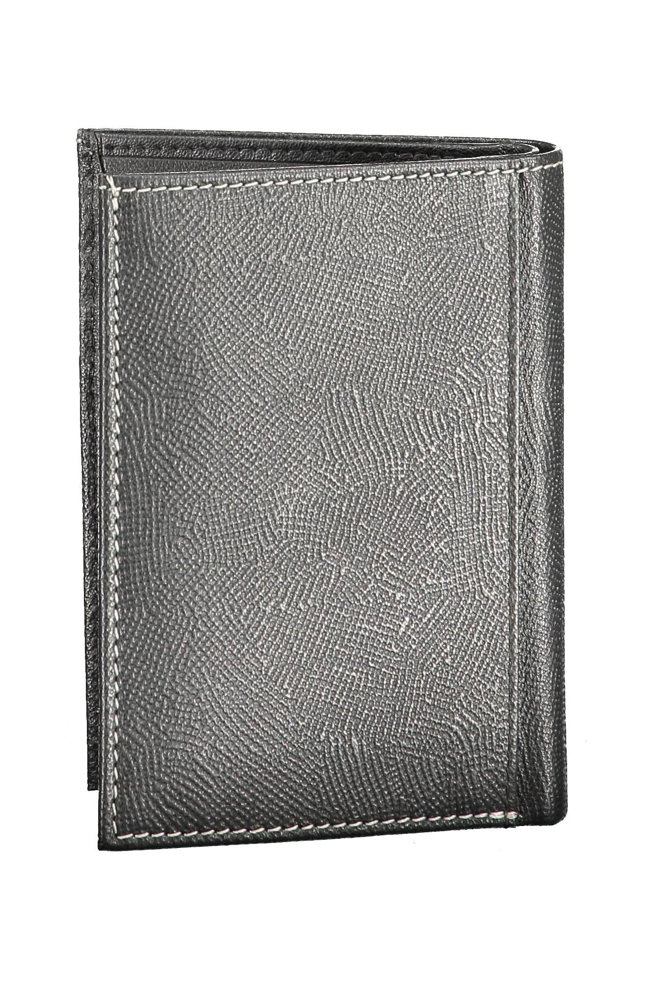 Elegant Leather Bifold Wallet with Secure Coin Pouch