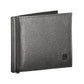 Elegant Black Leather Money Clip Wallet