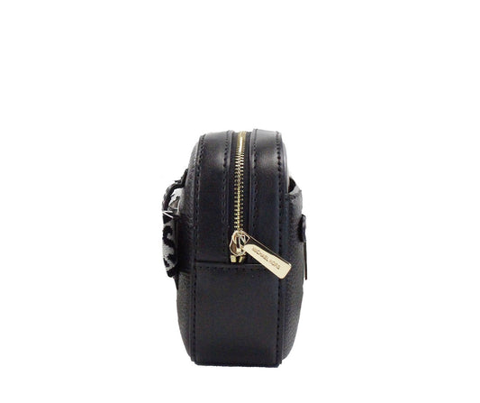 Jet Set Small Black Pebbled Leather East West Zip Belt Bag