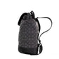 Dempsey Black Smoke Signature Jacquard Canvas Logo Patch Backpack