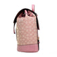 Dempsey True Pink Signature Jacquard Canvas Logo Patch Backpack