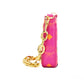 Splash Logo Fuchsia Pink Smooth Leather Mini Pouch Crossbody Handbag
