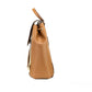 Phoebe Medium Vanilla Signature PVC Leather Flap Backpack Bookbag