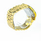 MK3478 Slim Runway Gold Toned Stainless Steel Black Dial Watch