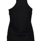 Black Cotton Tank with Dazzling Stones Accent