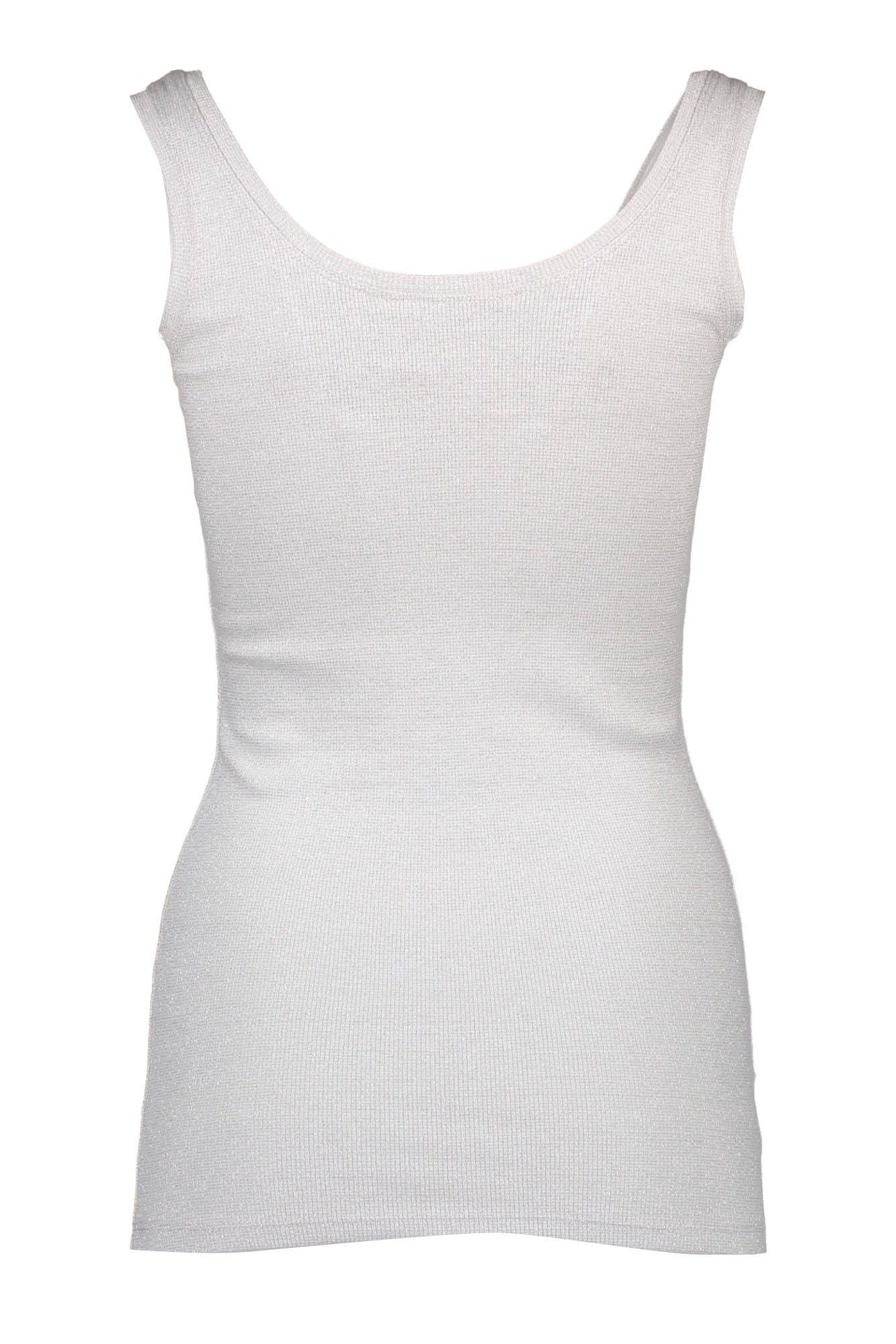 Chic Wide Shoulder Logo Tank Top