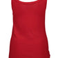 Chic Red Lace Insert Tank Top