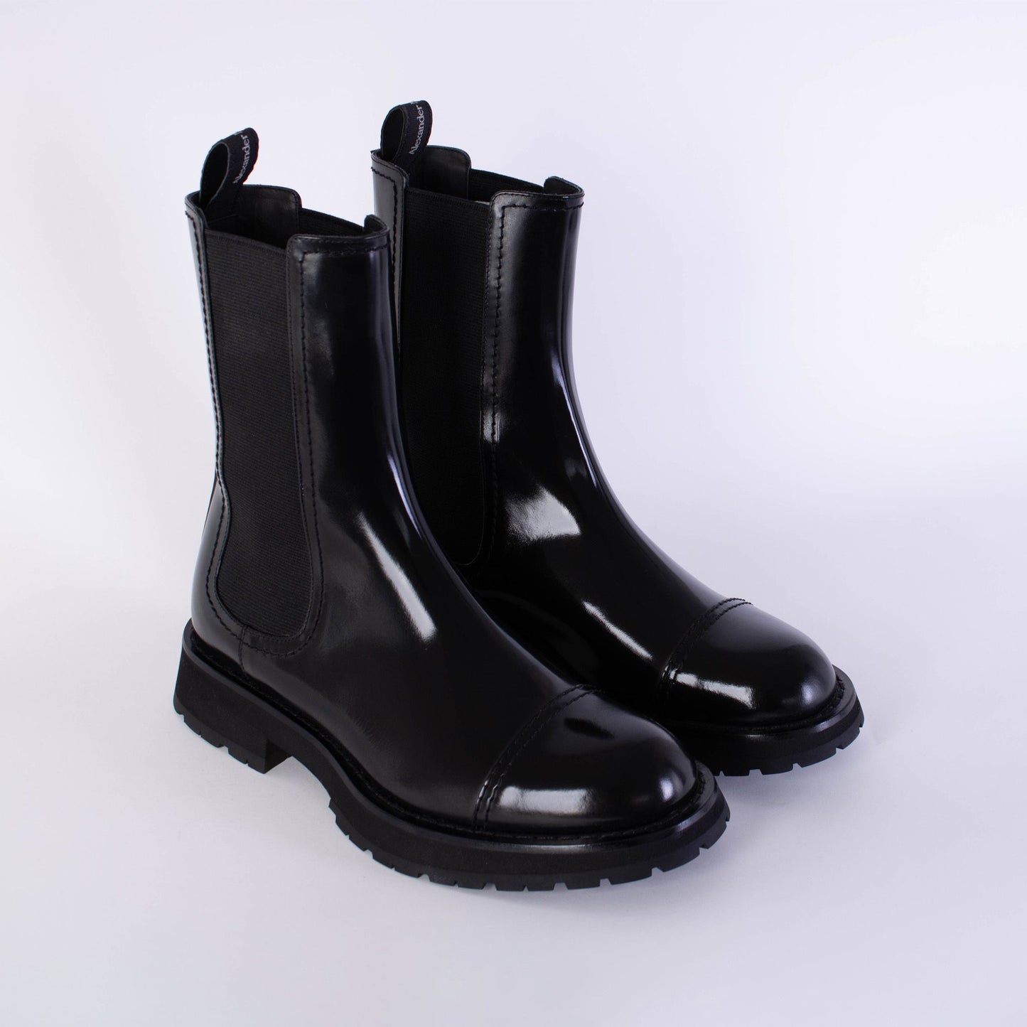 Elegant Combat Ankle Leather Boots