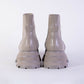 Elegant Taupe Brushed Leather Chelsea Boots