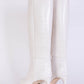 Ivory Knee-High Stiletto Boots