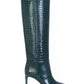 Emerald Elegance High Stiletto Boots