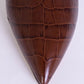 Enticing Brown Croco Print Leather Boots