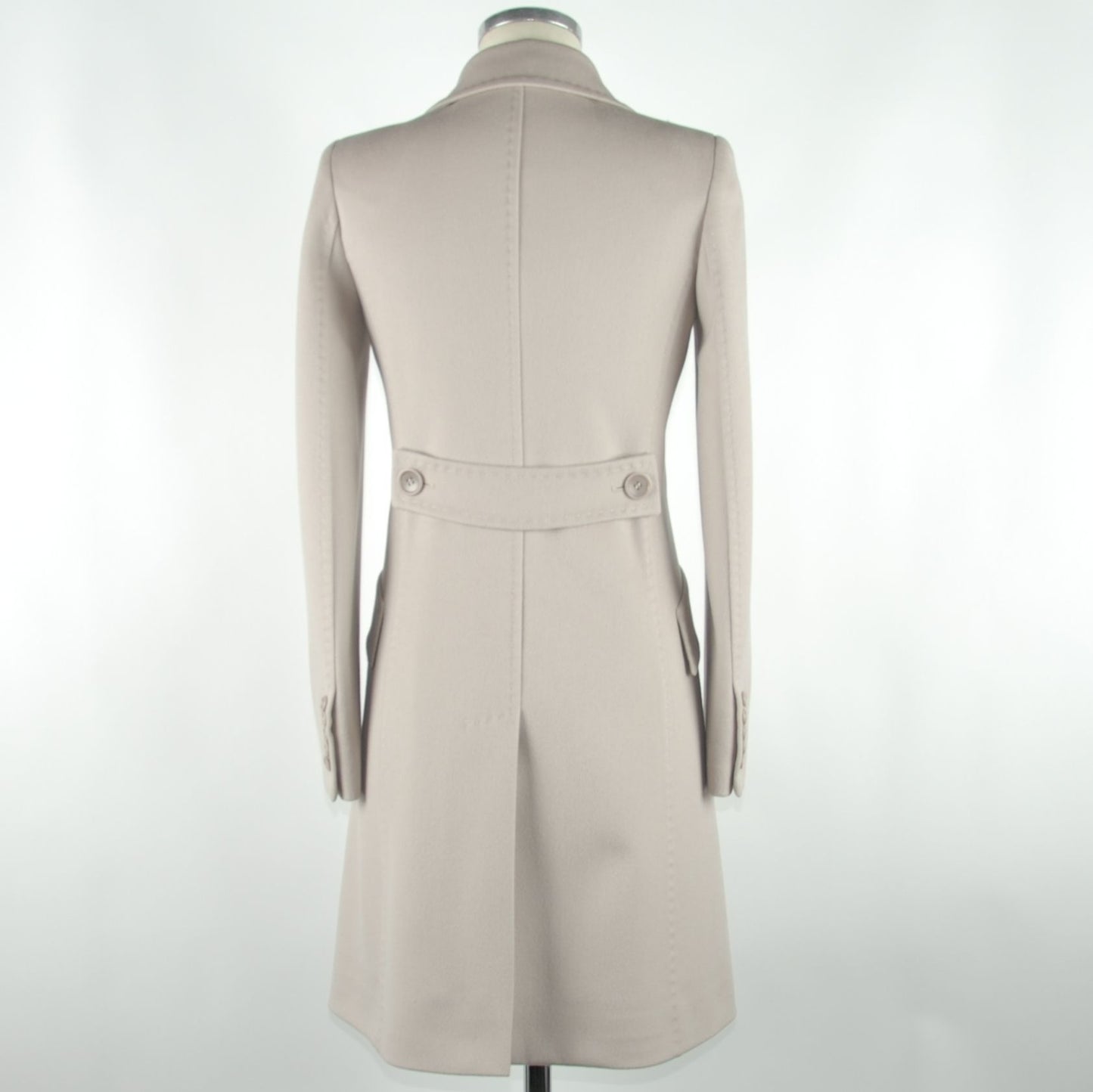 Beige Virgin Wool Martingale Jacket