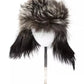 Elegant Gray Fox Fur Logo Hat