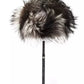 Elegant Gray Fox Fur Logo Hat