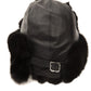 Elegant Sable Fur and Leather Hat