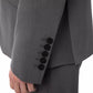 Elegant Gray Wool Two-Button Designer Suit