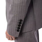 Elegant Gray Italian Wool Suit